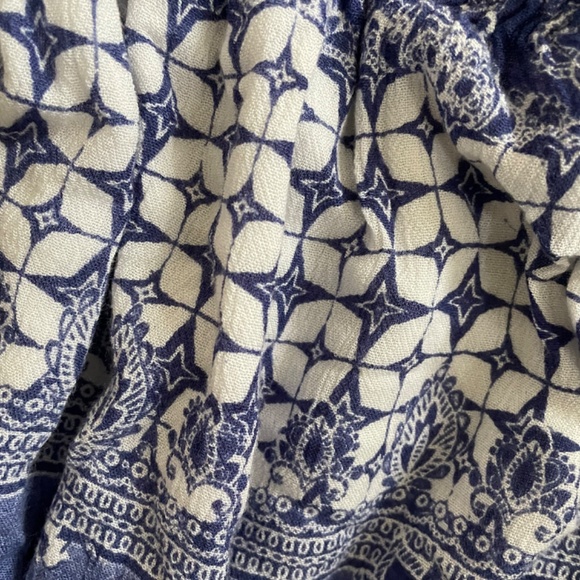 Anthropologie Raga Blue White Romper medium M - Picture 7 of 7